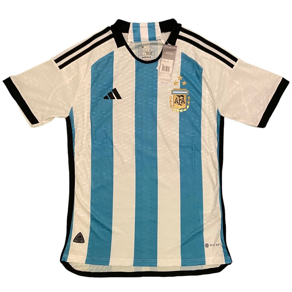 Messi #10 Argentina Jersey 2022 World Cup 3 Star